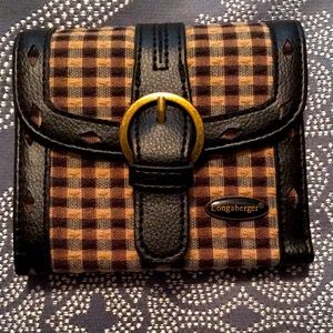 Good Condition Longaberger Plaid Wallet